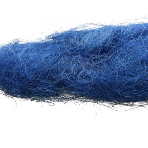 Floristik24 Sisalový vatelín modrý, přírodní vlákna 300g