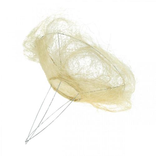 Floristik24 Kytice květin, sisalová manžeta bělená Ø25cm 6 ks