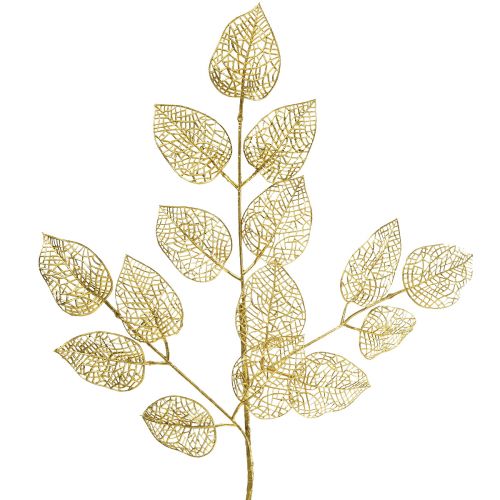 položky Skeleton Leaves Umělé listy vrby Gold Branch Deco 63cm