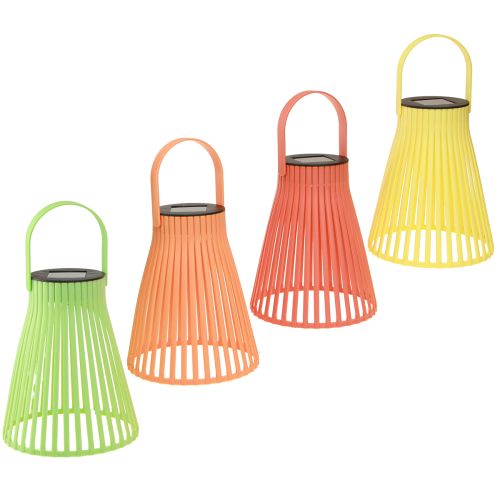Floristik24 Solární zahradní lucerna závěsná lampa LED 4 barvy Ø14,5cm 4ks