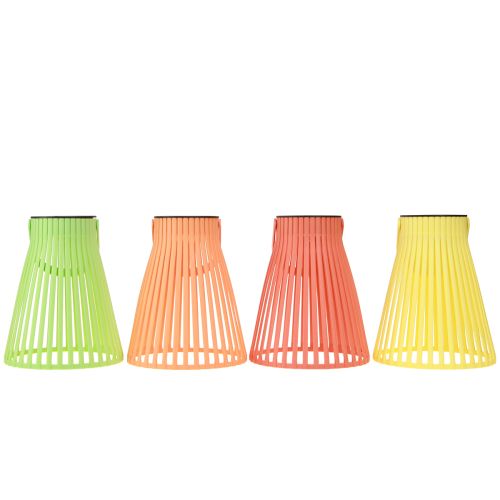 Floristik24 Solární zahradní lucerna závěsná lampa LED 4 barvy Ø14,5cm 4ks