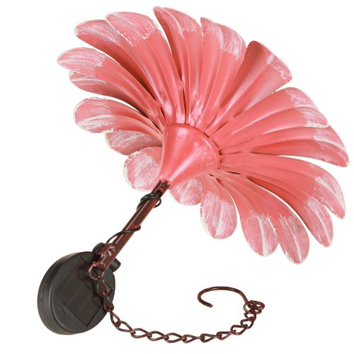 položky Solární LED květinové zahradní svítidlo LED kovové růžové Ø30cm