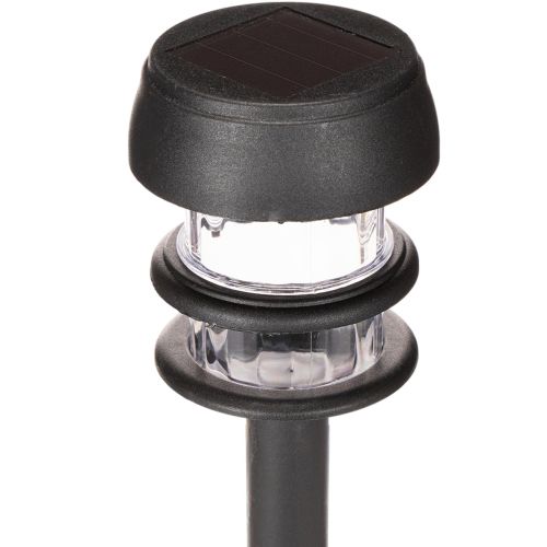 Solární zahradní světla s hrotem do země, venkovní lampy na zahradní cesty, 35 cm, 6 kusů | Floristik24.cz