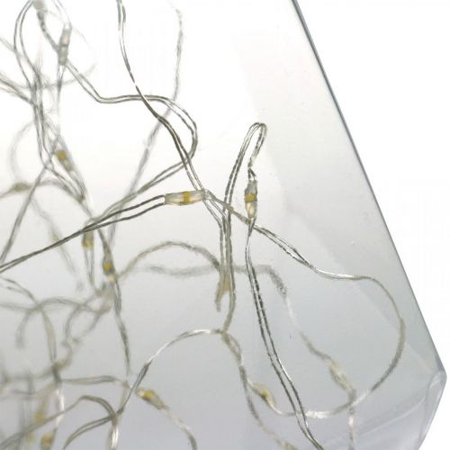 Floristik24 Diamantová solární lampa Balkonová lucerna LED světlo Zahradní dekorace Teplá bílá H31cm Ø22cm