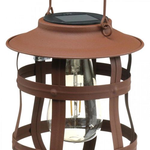 Floristik24 Dekorativní lampa, lampa na zahradu, solární lucerna teplá bílá Ø15cm H18cm