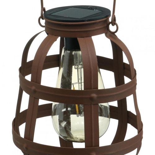 Floristik24 Solární lampa, zahradní světlo, dekorativní lucerna teplá bílá Ø14,5cm H19cm