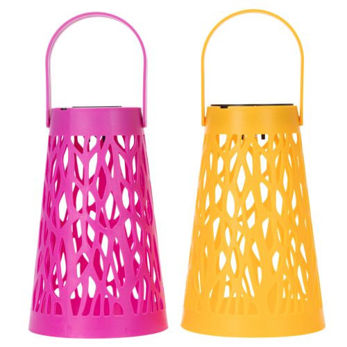 položky Solární lucerna pro venkovní použití, ideální pro útulné letní večery na zahradě a terase, 26 cm, 2 kusy