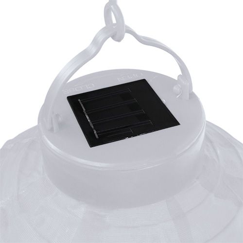 položky LED lucerna se solárním 20cm bílá