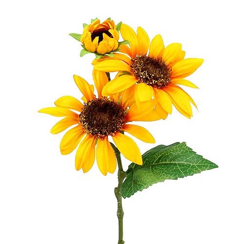Floristik24 Slunečnice umělé květiny Ø9cm žlutá L24cm 4ks