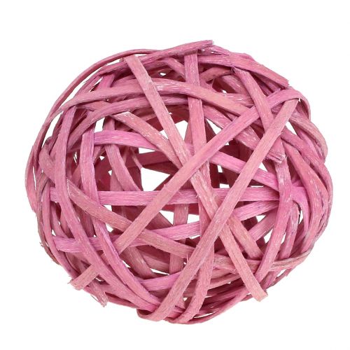 Floristik24 Chipball růžový Ø6cm 6ks