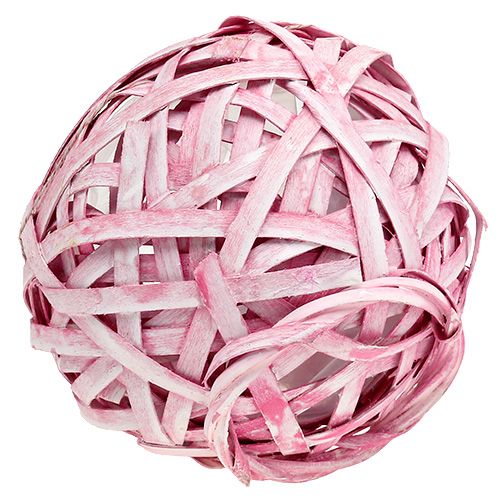 Floristik24 Košík na třísky kulatý Ø15cm V14cm Růžový