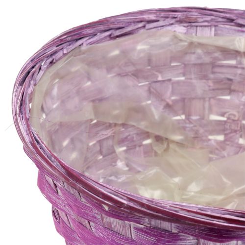 položky Miska na třísky kulatá fialová/bílá/růžová Ø19cm 8 ks
