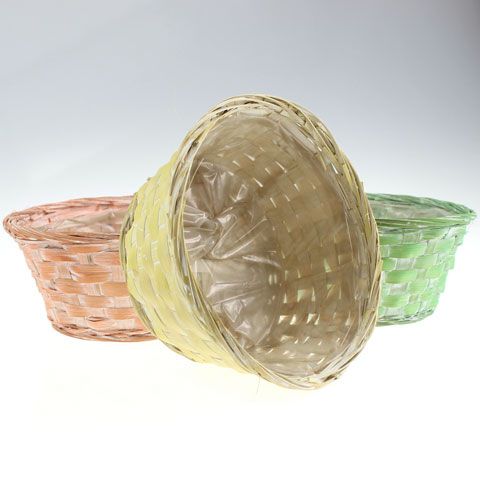 Floristik24 Podnos na třísky, kulatý, vícebarevný, 6 kusů, Ø 25 cm