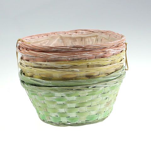 Floristik24 Podnos na třísky, kulatý, vícebarevný, 6 kusů, Ø 25 cm