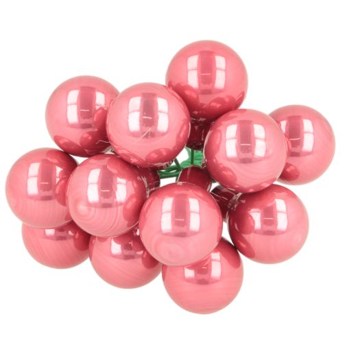 Vánoční ozdoby na drátu, sada mini lesklých zrcadlové bobule, 20 mm, 140 kusů | Floristik24.cz