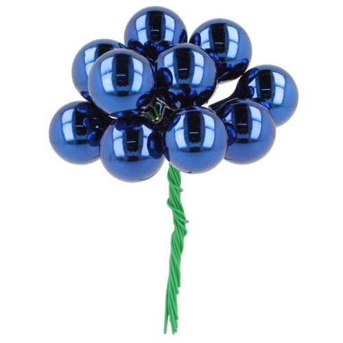 Mini vánoční ozdoby na drátu, zrcadlové bobule, 20 mm, 140 kusů