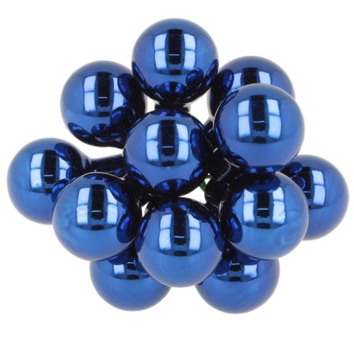 Mini vánoční ozdoby na drátu, zrcadlové bobule, 20 mm, 140 kusů | Floristik24.cz