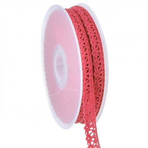 položky Krajková stuha růžová ozdobná stuha ozdobná stuha krajka Š12mm D20m