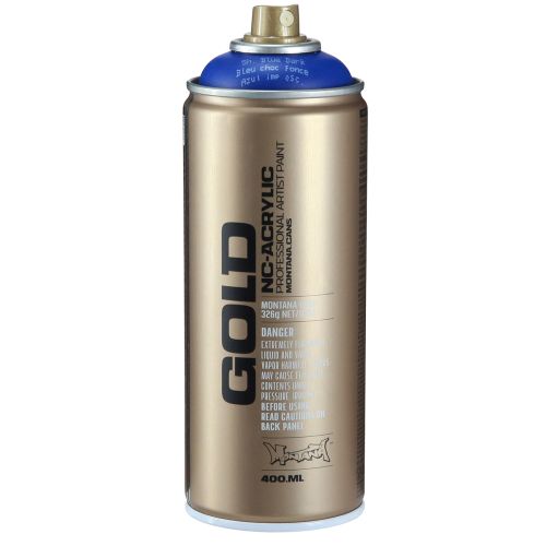 položky Barva ve spreji v modré matné barvě Montana Gold ve spreji 400ml