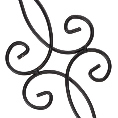 položky Zahradní kůl s ozdobným designem, dekorativním tvarem a stylovou kovovou koulí, 90 cm, 2 kusy