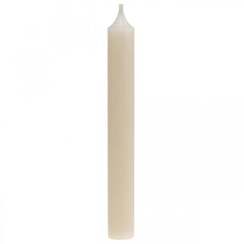 položky Tyčová svíčka bílá krémová vosková svíčky 180mm/Ø21mm 6ks