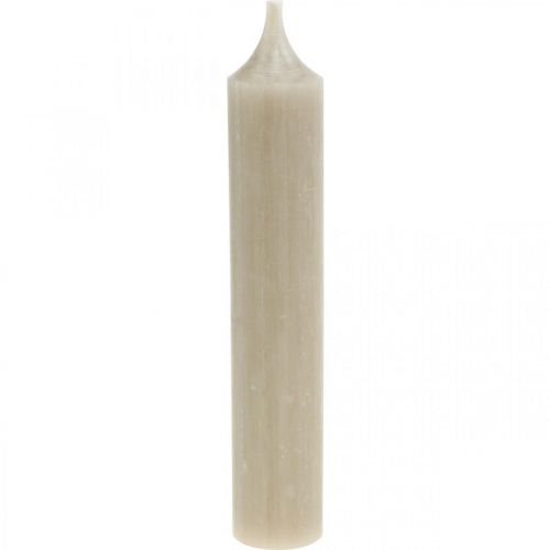 Floristik24 Tyčinkové svíčky, krátké, svíčky, hnědé, podzimní dekorace, Ø21/110mm, 6 kusů