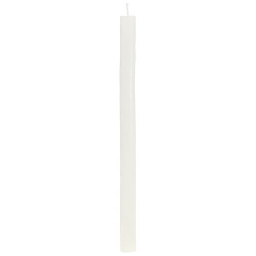Floristik24 Svíčky tyčové barevné krémově bílé 21×240mm 12ks