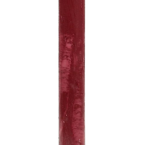 Floristik24 Svíčka 21mm x 300mm tmavě červená probarvená 12ks