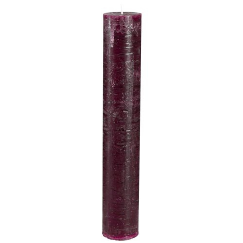 položky Kuželové svíčky jednobarevné svíčky vínové 50x300mm 4 ks