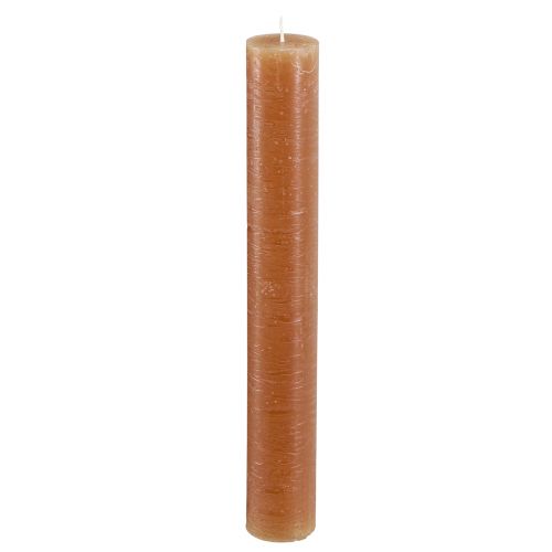 Floristik24 Svíčky tyčové, stálobarevné, karamelové, 34x240mm, 4 kusy