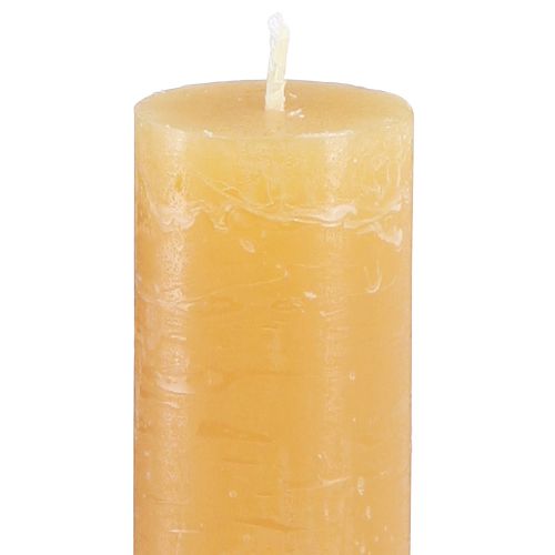 Floristik24 Kuželové svíčky plnobarevné svíčky medové 34x240mm 4 ks