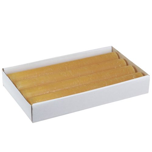 Floristik24 Kuželové svíčky plnobarevné svíčky medové 34x240mm 4 ks
