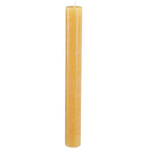 Floristik24 Kuželové svíčky plnobarevné medové 34x300mm 4 ks