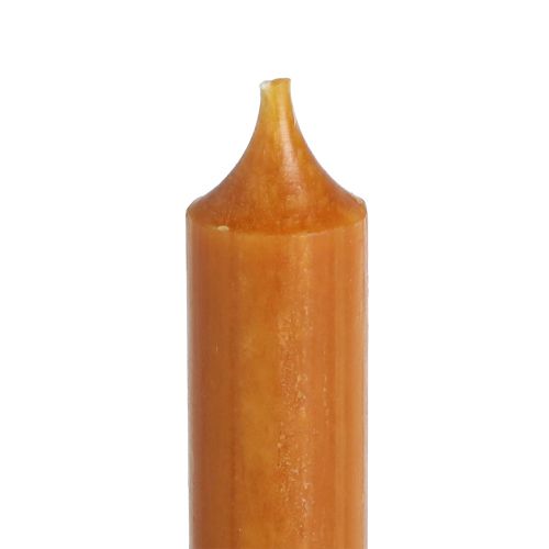 položky Svíčky nalepovací krátká vosková svíčka v karamelu 21x110mm 6 ks