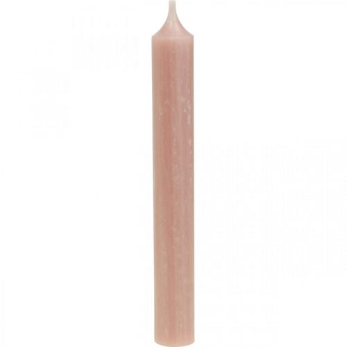 položky Tyčové svíčky růžové svíčky boho dekorace na svíčku Ø21/170mm 6ks