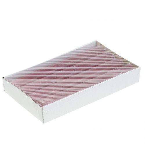 Floristik24 Kuželové svíčky jednobarevné starorůžové 34mm x 300mm 4 ks