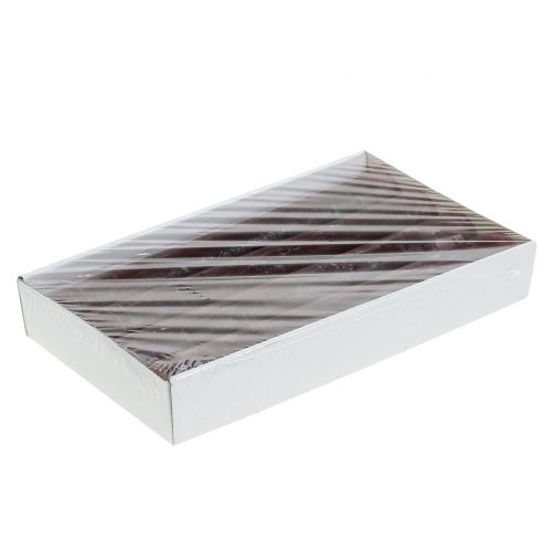 Floristik24 Kuželové svíčky jednobarevné bordó 34mm x 300mm 4 ks