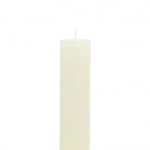 položky Kuželové svíčky jednobarevné krémové 34mm x 300mm 4 ks