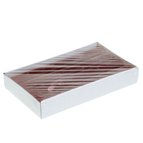 Floristik24 Svíčky jednobarevné tmavě červené 34mm x 300mm 4ks
