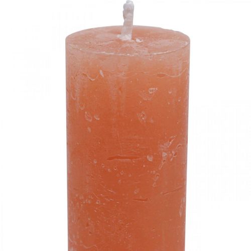 položky Kuželové svíčky stálobarevné Orange Peach 34×240mm 4ks