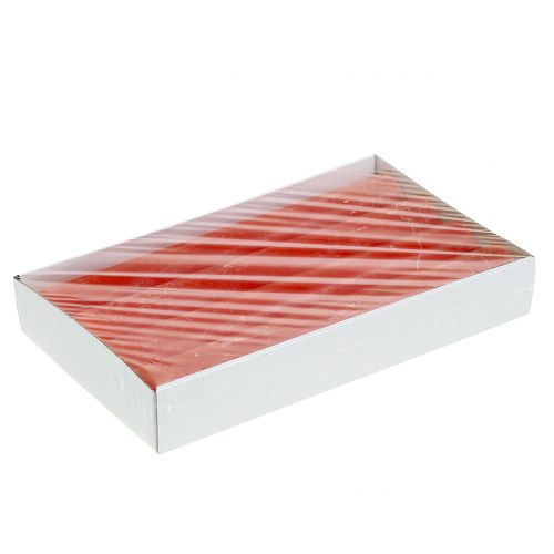 položky Kuželové svíčky jednobarevné oranžové 34mm x 240mm 4 ks