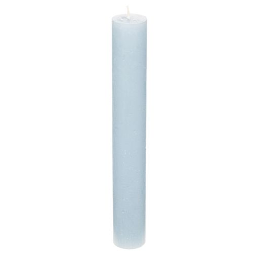 Modrá kuželová svíčka na svícny a dekoraci stolu, 34x240mm, 4 kusy