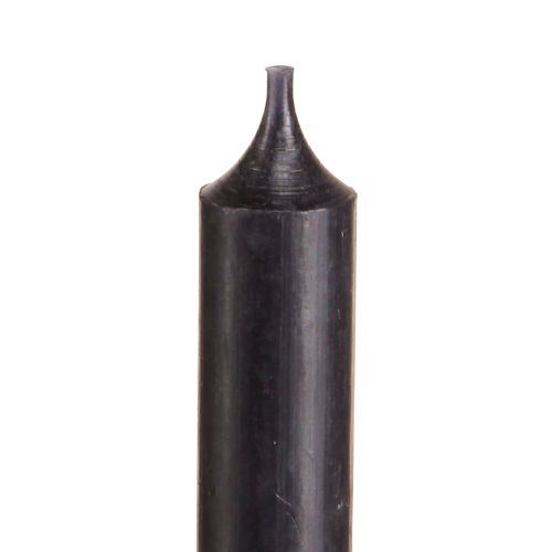 položky Kuželové svíčky krátké malé svíčky černé 110mm Ø21mm 6 ks svazek