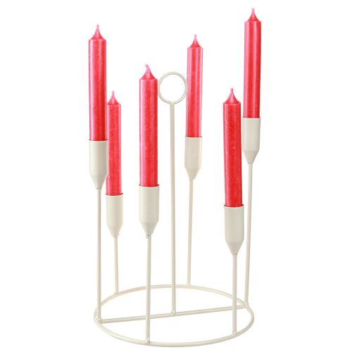 položky Svícen Taper, 6 svíček, šedý, Ø20cm, V31cm