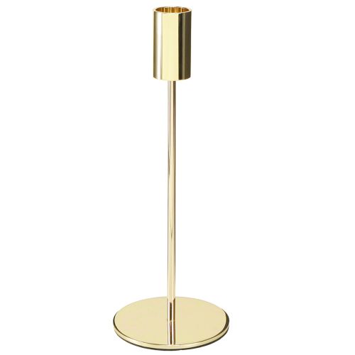Zlatý kovový svícen moderní 21,5 cm 4 kusy