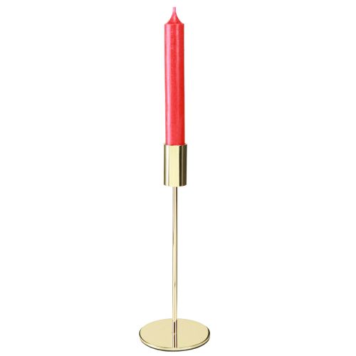 položky Zlatý kovový svícen moderní 21,5 cm 4 kusy