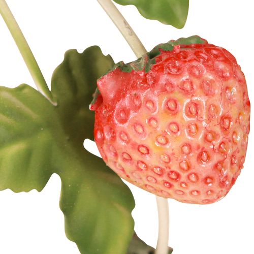 položky Svícen kovový jahodová dekorace krémový kulatý V26cm