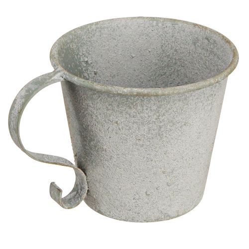 položky Kuželový svícen vintage svícen kovový šedý Ø9,5cm V8cm 3ks
