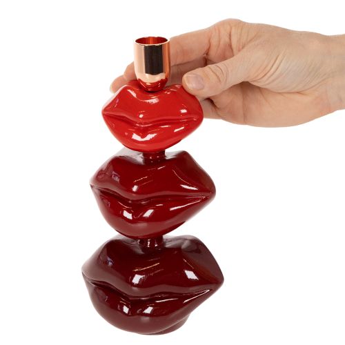 Lesklý svícen na rty, moderní design, 21 cm | Floristik24.cz