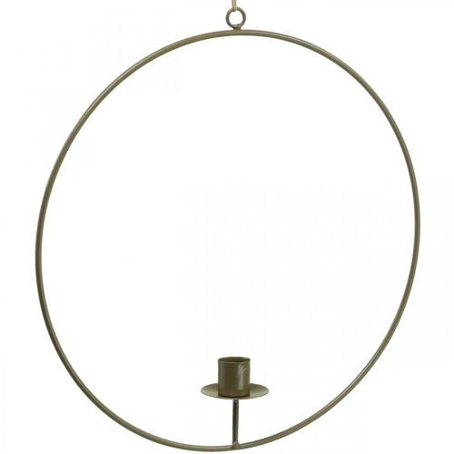 položky Ozdobný kroužek na zavěšení Svíčková smyčka Hnědá Ø30cm
